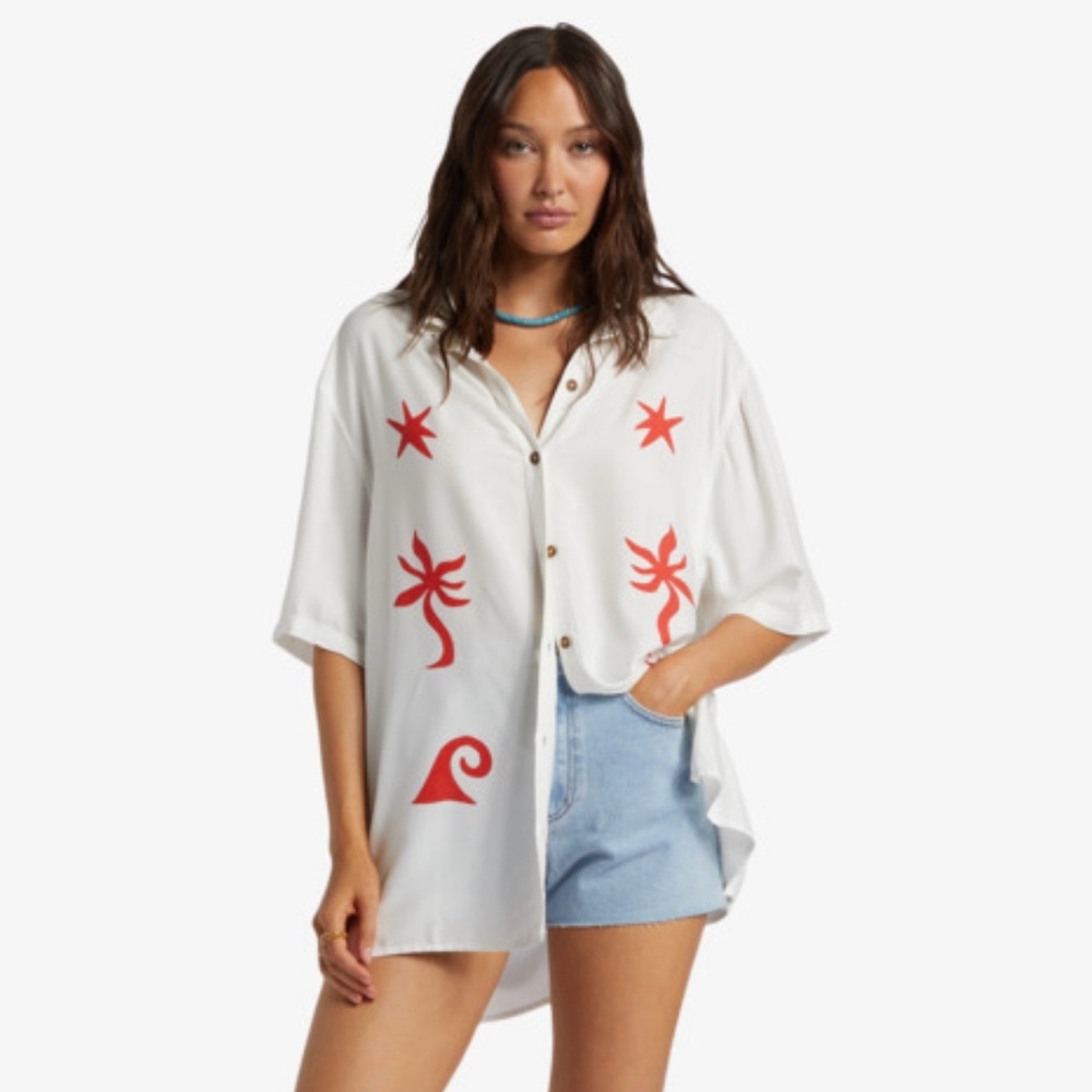 NWT Billabong On Vacation button down